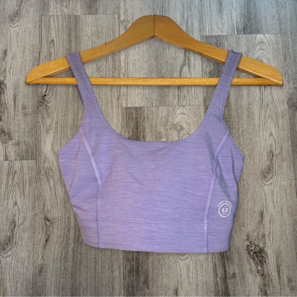 Allbirds Natural Flow Crop‎ Tank Purple Hush XS Like New